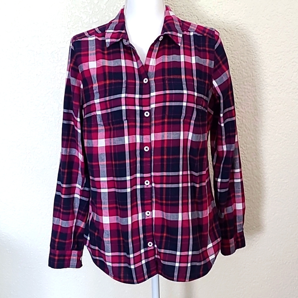 Croft and Barrow women's flannel shirt, M, EUC